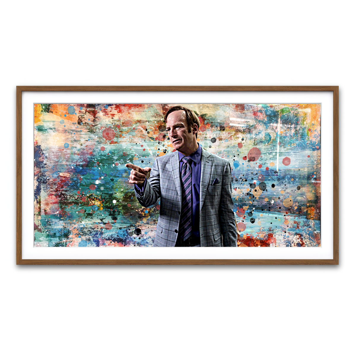 Framed Print 2x1 Walnut