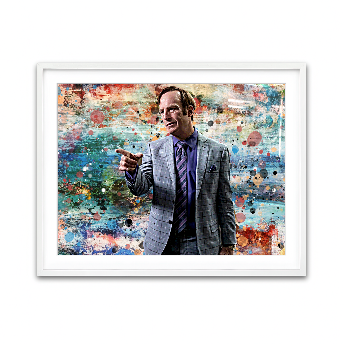 Framed Print 4x3 White