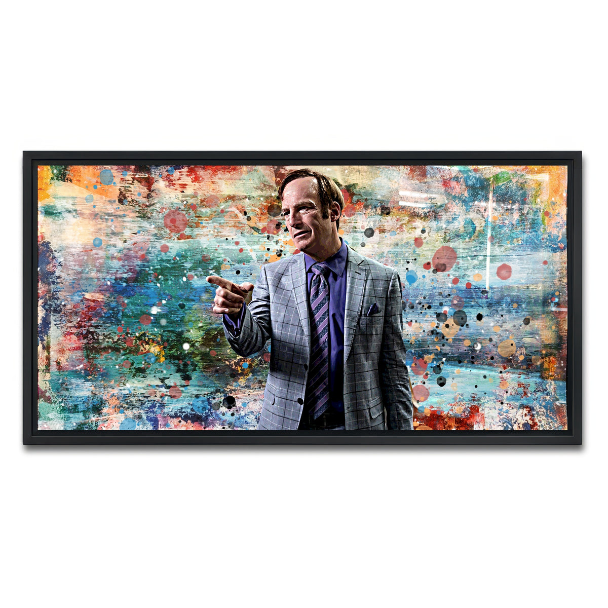AUTO-MOCKUP WHITE | Better Call Saul | 1 Piece | Black Framed Canvas | group=2x1
