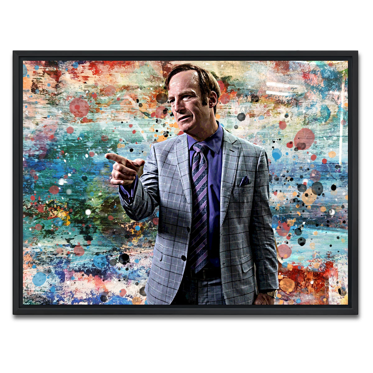 AUTO-MOCKUP WHITE | Better Call Saul | 1 Piece | Black Framed Canvas | group=4x3