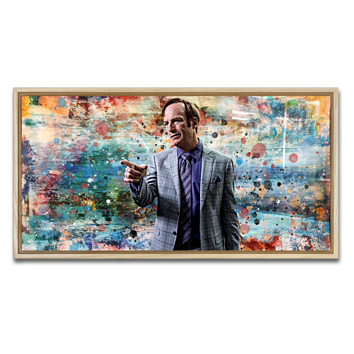 AUTO-MOCKUP WHITE | Better Call Saul | 1 Piece | Natural Framed Canvas | group=2x1