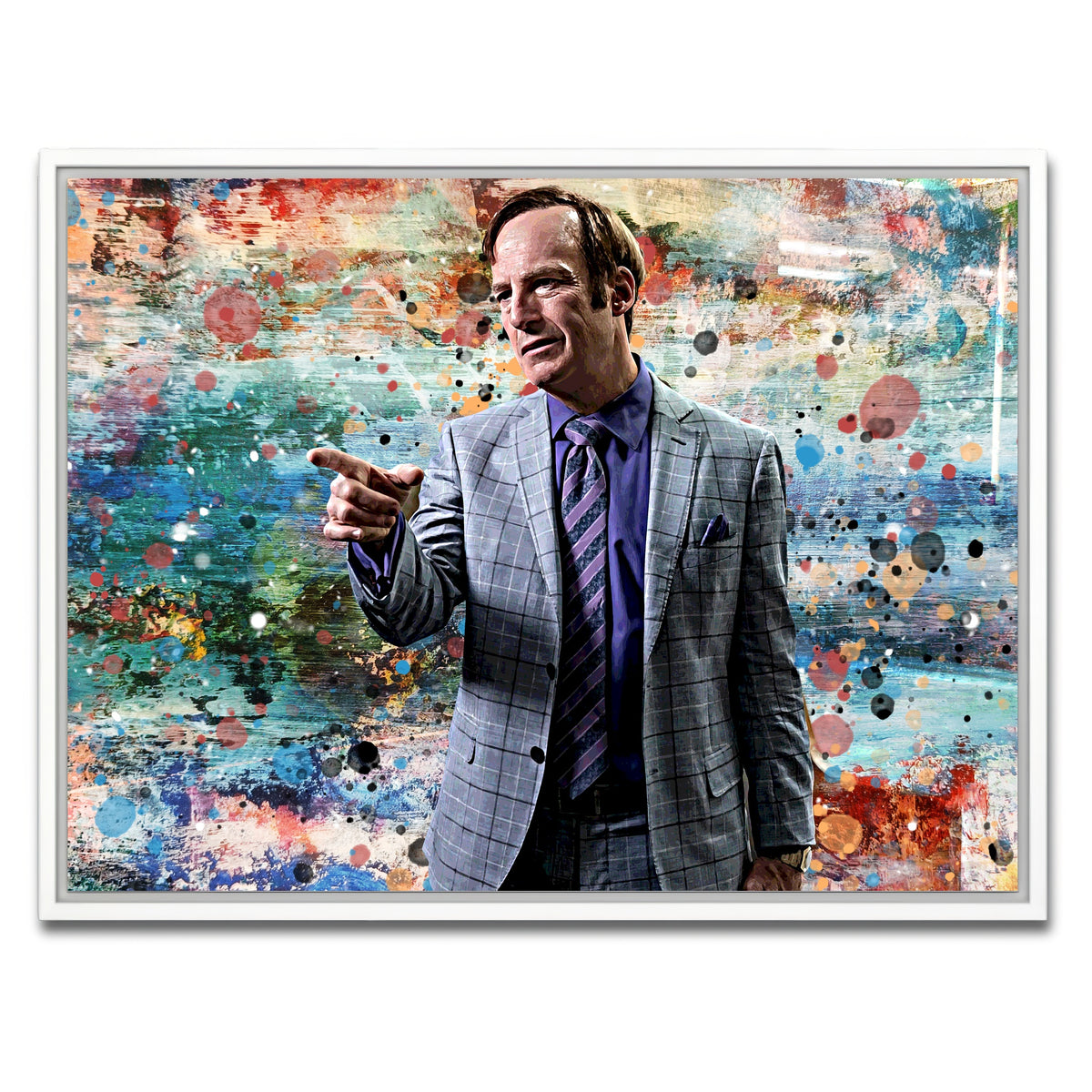 AUTO-MOCKUP WHITE | Better Call Saul | 1 Piece | White Framed Canvas | group=4x3