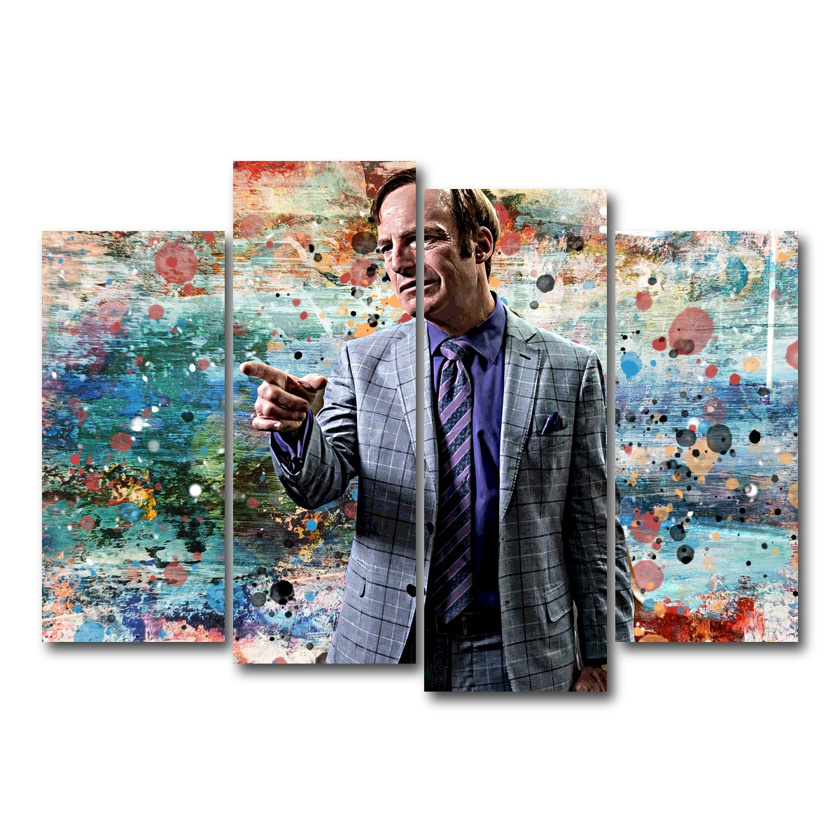 AUTO-MOCKUP WHITE | Better Call Saul | 4 Piece | Gallery Wrap Canvas | group=4_normal