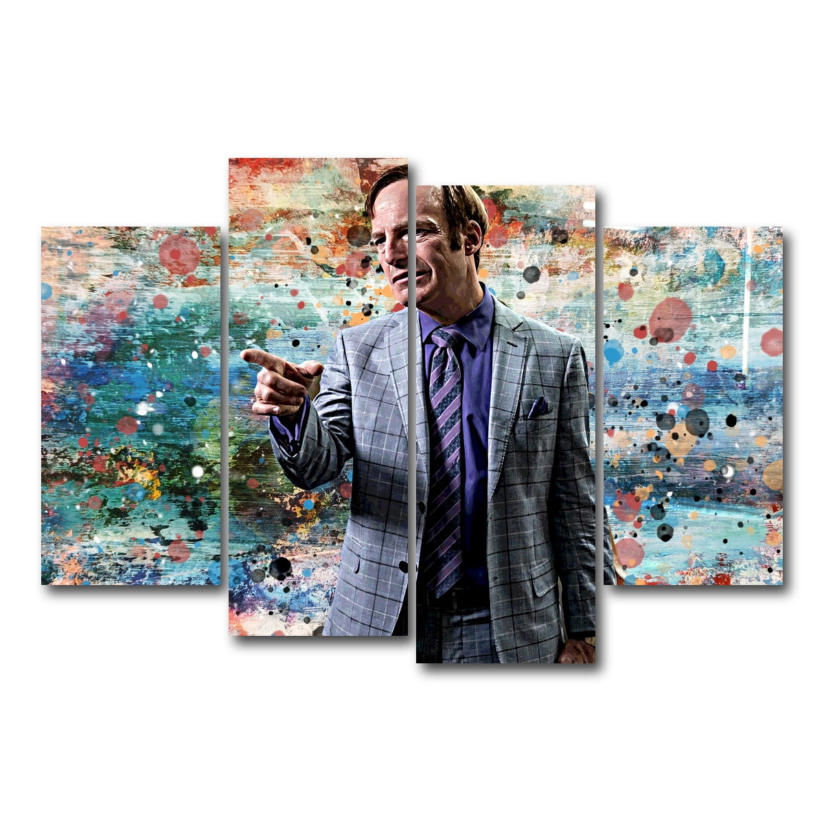 AUTO-MOCKUP WHITE | Better Call Saul | 4 Piece | Gallery Wrap Canvas | group=4_short