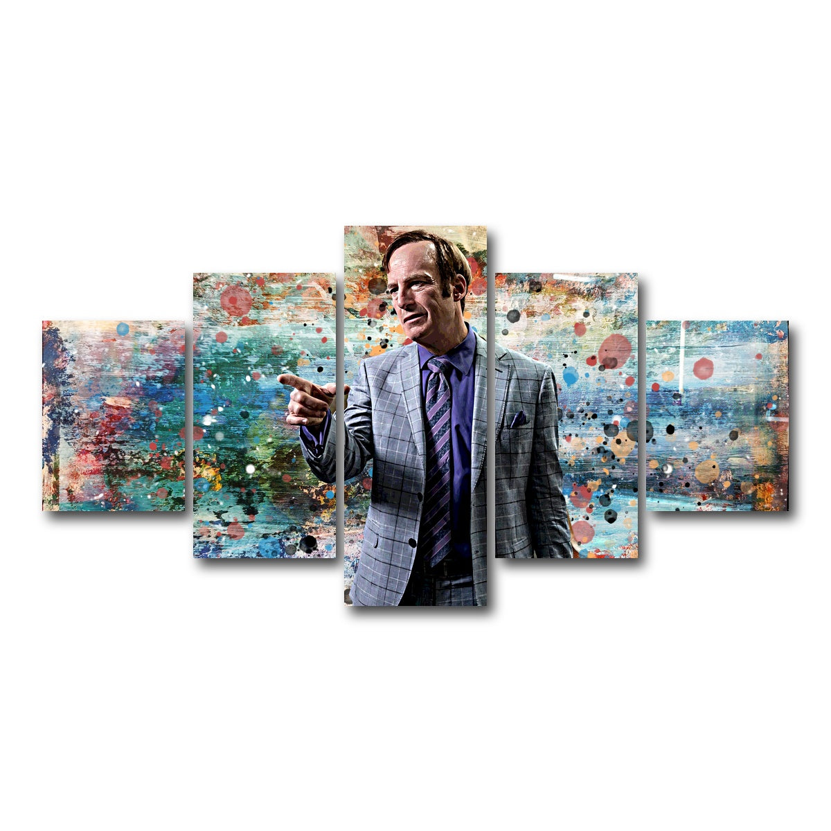 AUTO-MOCKUP WHITE | Better Call Saul | 5 Piece | Gallery Wrap Canvas | group=5_short