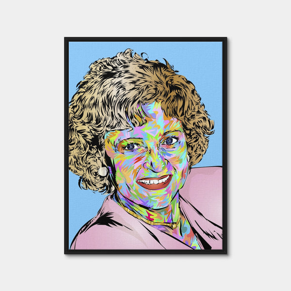 Betty White Wall Art — Framed Canvas Format preview