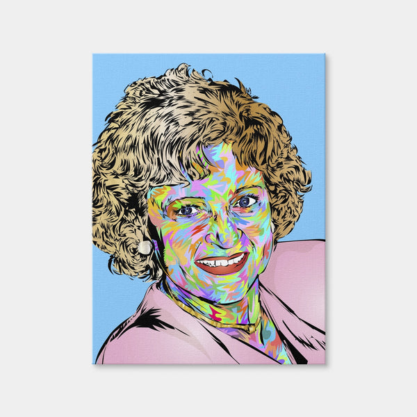 Betty White Wall Art — Canvas Wrap Format preview