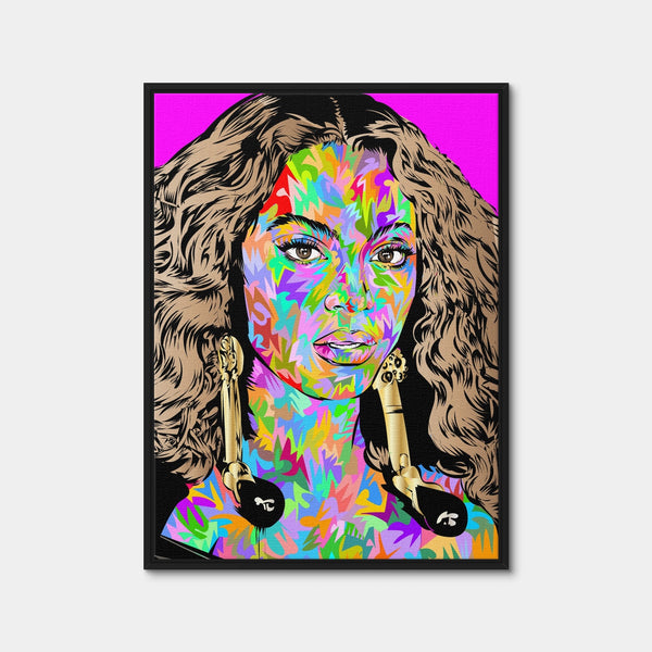 Beyonce Wall Art — Framed Canvas Format preview