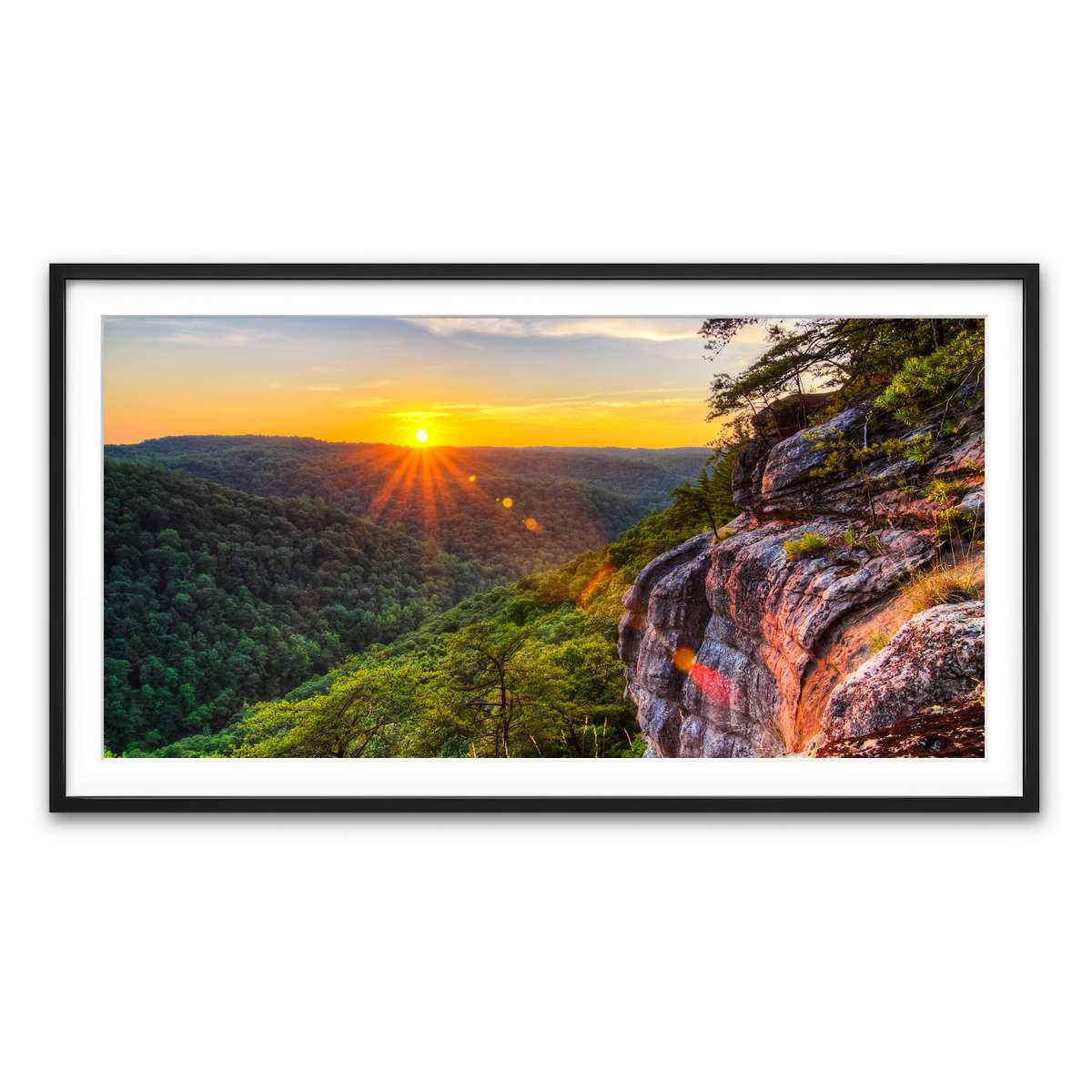 Framed Print 2x1 Black