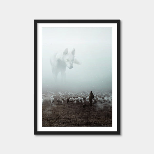 Big Wolf Wall Art — Framed Print Format preview