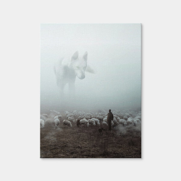 Big Wolf Wall Art — Canvas Wrap Format preview