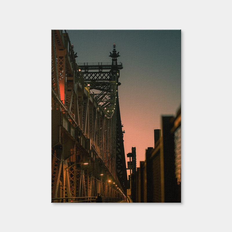 AUTO-MOCKUP WHITE | Biking the Queensboro Bridge | 1 Piece | Gallery Wrap Canvas | group=3x4