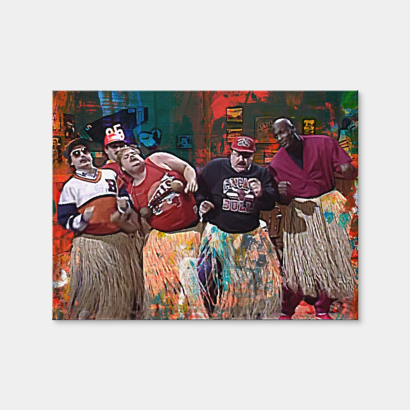 AUTO-MOCKUP WHITE | Bill Swerski's Super Fans & Jordan | 1 Piece | Gallery Wrap Canvas | group=4x3