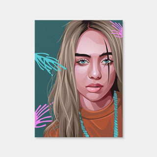 AUTO-MOCKUP WHITE | Billie Eilish | 1 Piece | Gallery Wrap Canvas | group=3x4