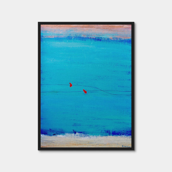 Birds on Wire Wall Art — Framed Canvas Format preview