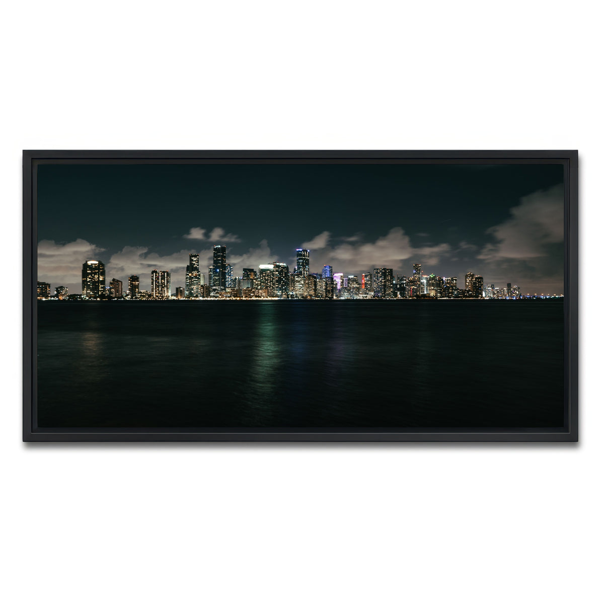 AUTO-MOCKUP WHITE | Biscayne Bay | 1 Piece | Black Framed Canvas | group=2x1