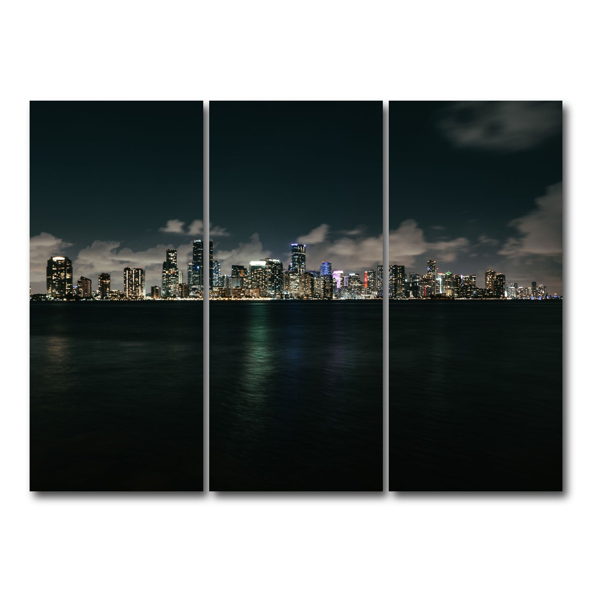 AUTO-MOCKUP WHITE | Biscayne Bay | 3 Piece | Gallery Wrap Canvas | group=8x18