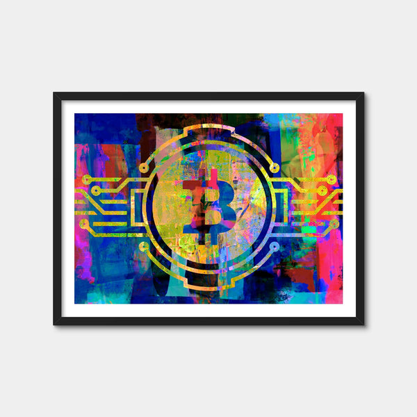 Bitcoin Wall Art — Framed Print Format preview