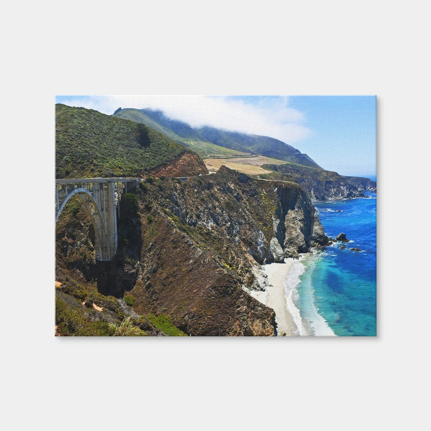 AUTO-MOCKUP WHITE | Bixby Creek Bridge | 1 Piece | Gallery Wrap Canvas | group=4x3