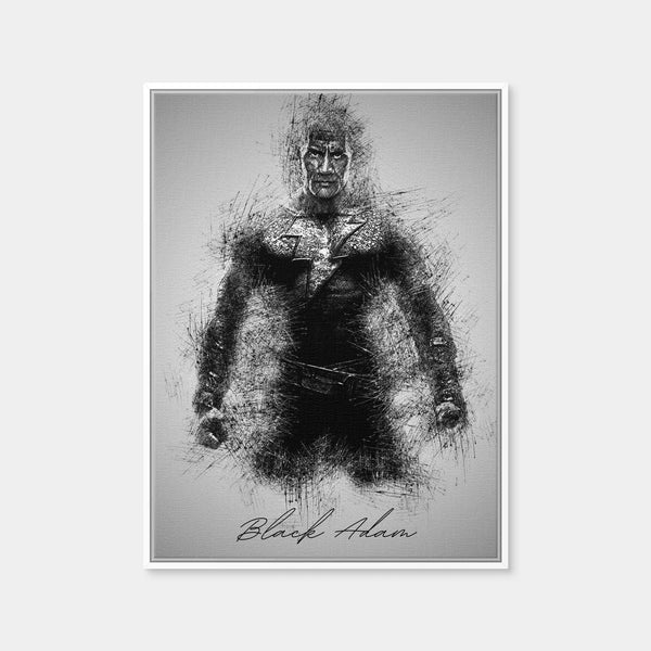 Black Adam Wall Art — Framed Canvas Format preview