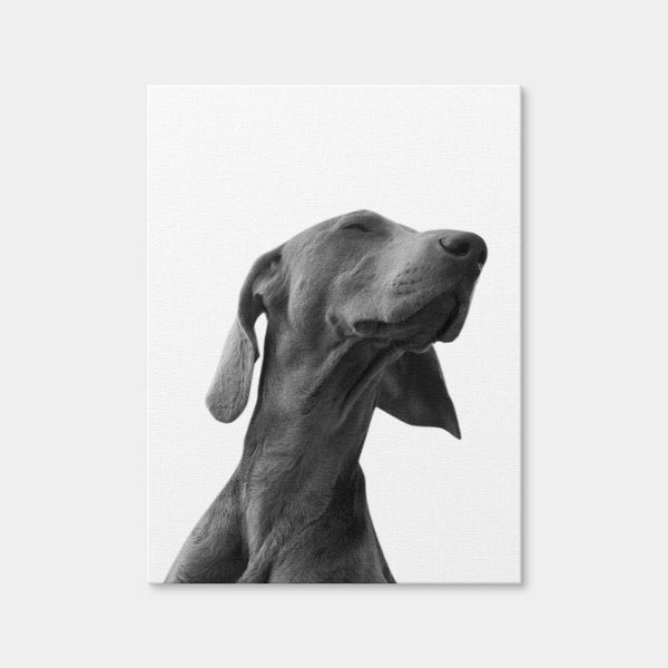 Black Dog Wall Art — Canvas Wrap Format preview