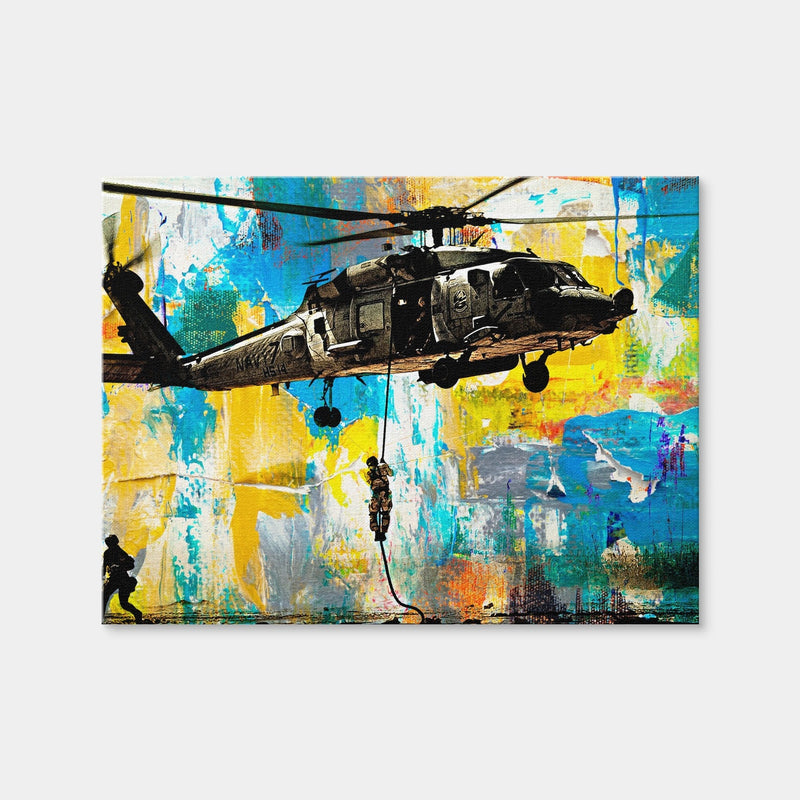 AUTO-MOCKUP WHITE | Black Hawk | 1 Piece | Gallery Wrap Canvas | group=4x3