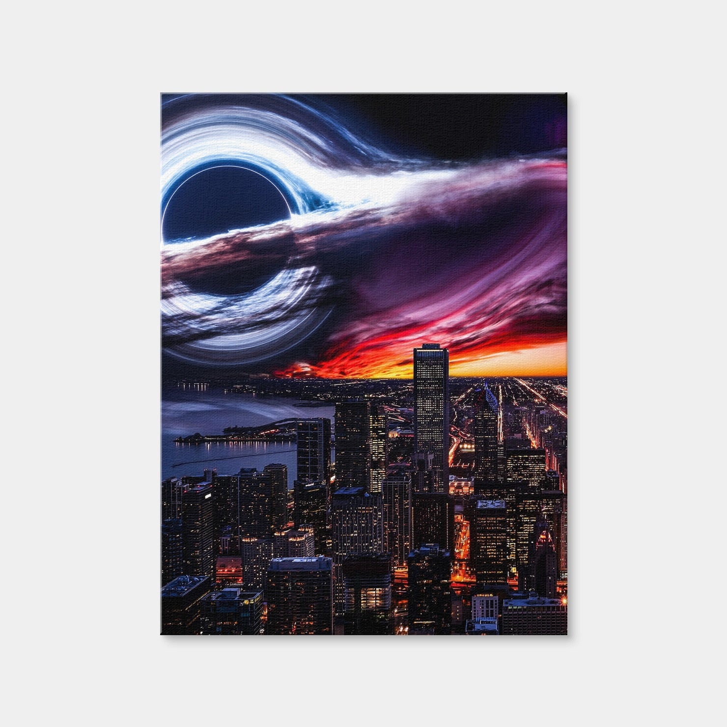 AUTO-MOCKUP WHITE | Black Hole City | 1 Piece | Gallery Wrap | group=3x4