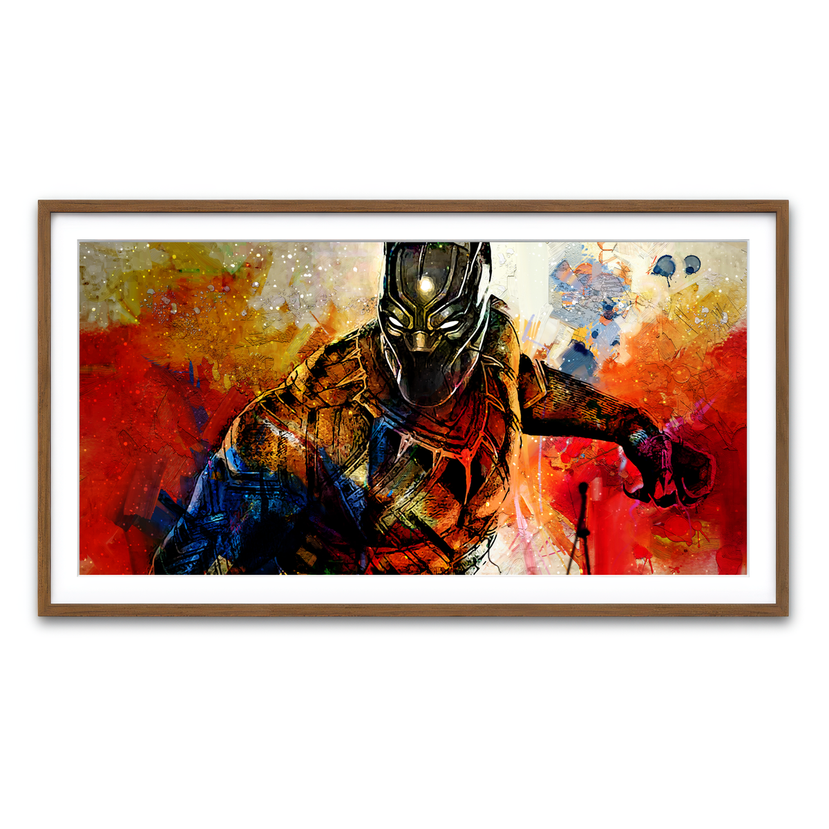 Framed Print 2x1 Walnut