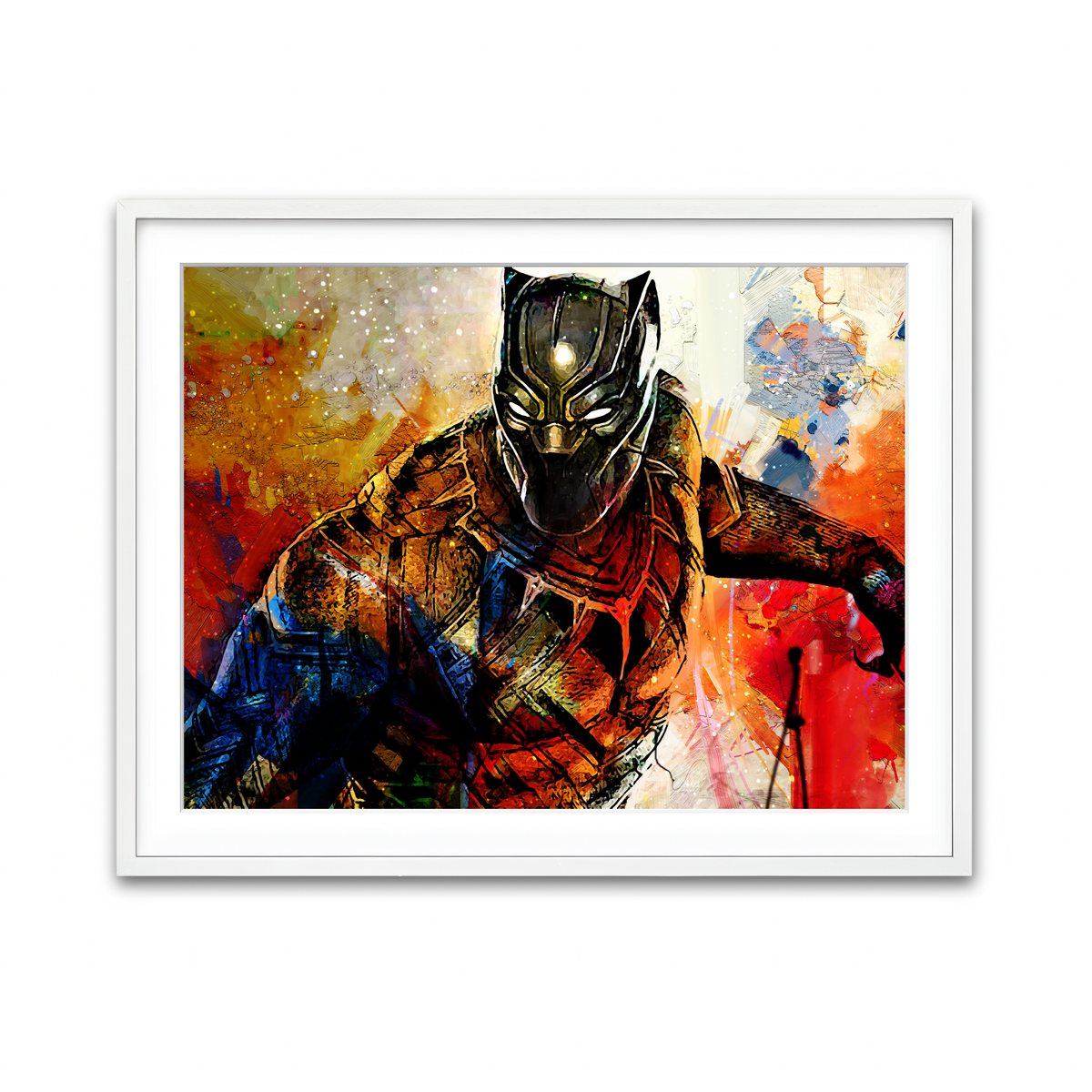 Framed Print 4x3 White