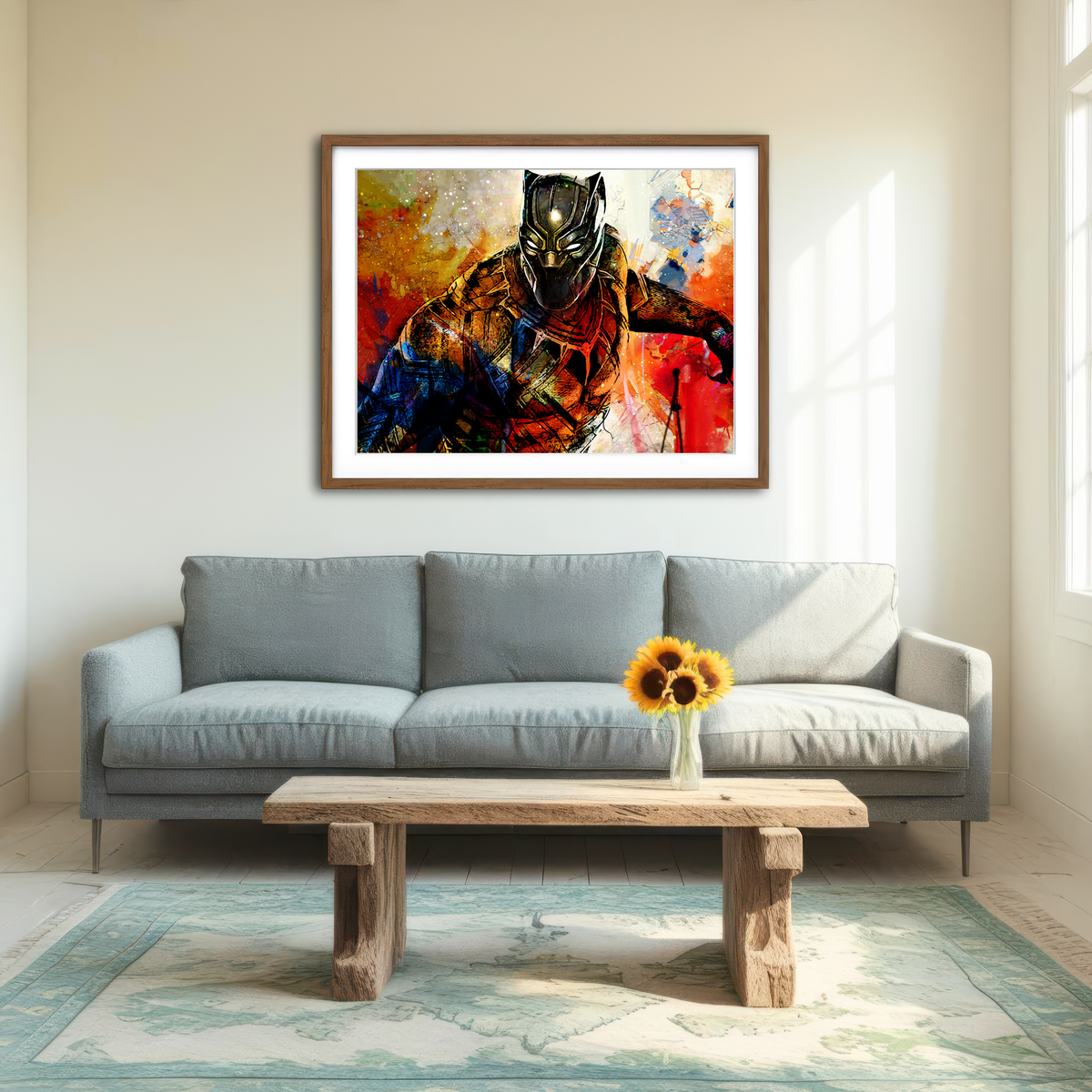 AUTO-MOCKUP ROOM | Black Panther Wall Art