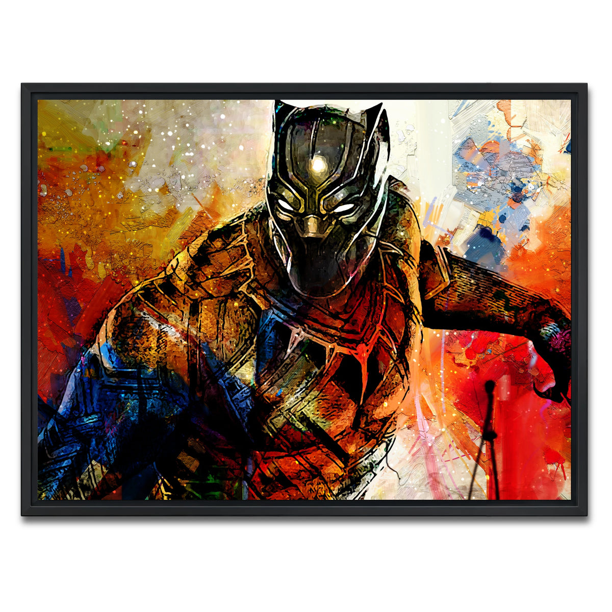 AUTO-MOCKUP WHITE | Black Panther | 1 Piece | Black Framed Canvas | group=4x3