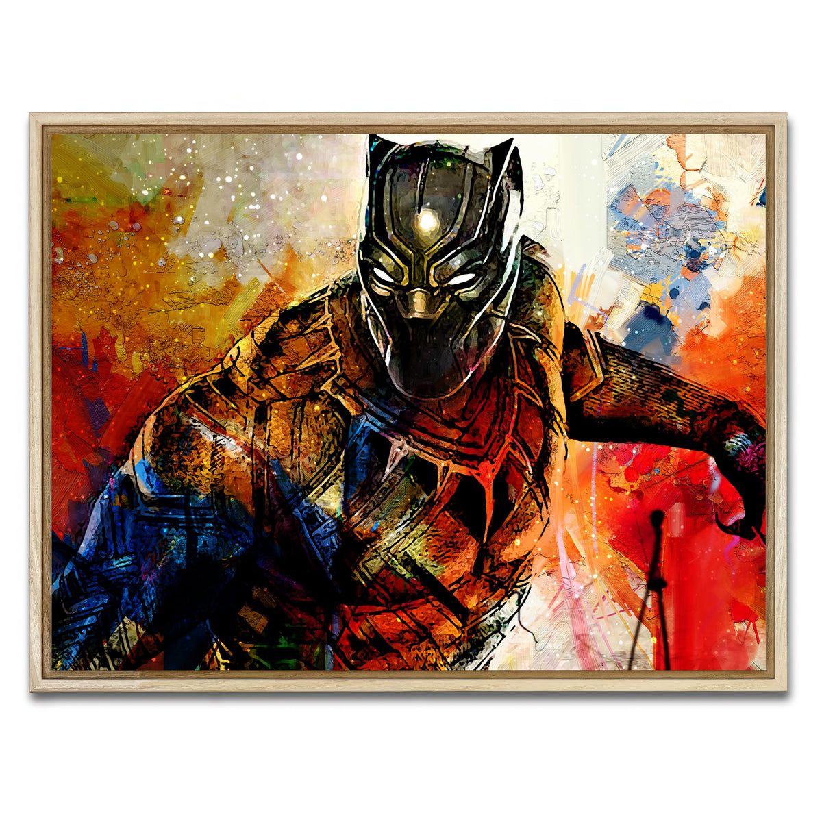 AUTO-MOCKUP WHITE | Black Panther | 1 Piece | Natural Framed Canvas | group=4x3