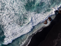 Black Sand Wave Wall Art