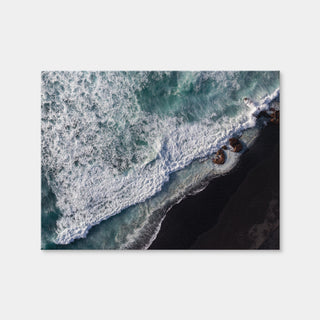 AUTO-MOCKUP WHITE | Black Sand Wave | 1 Piece | Gallery Wrap Canvas | group=4x3