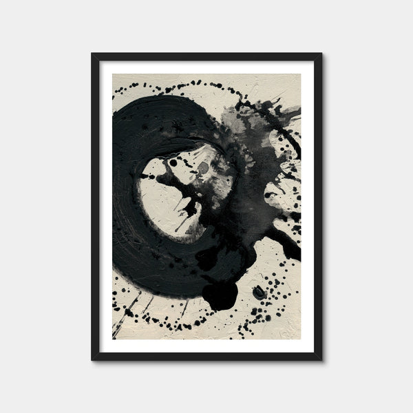 Black Spatter Wall Art — Framed Print Format preview
