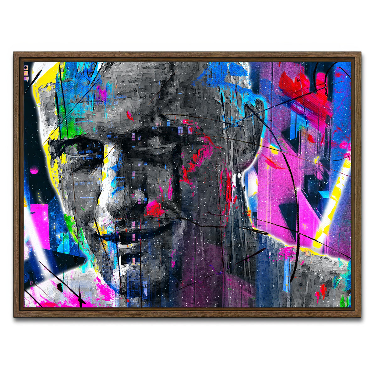 AUTO-MOCKUP WHITE | Blade Runner | 1 Piece | Walnut Framed Canvas | group=4x3