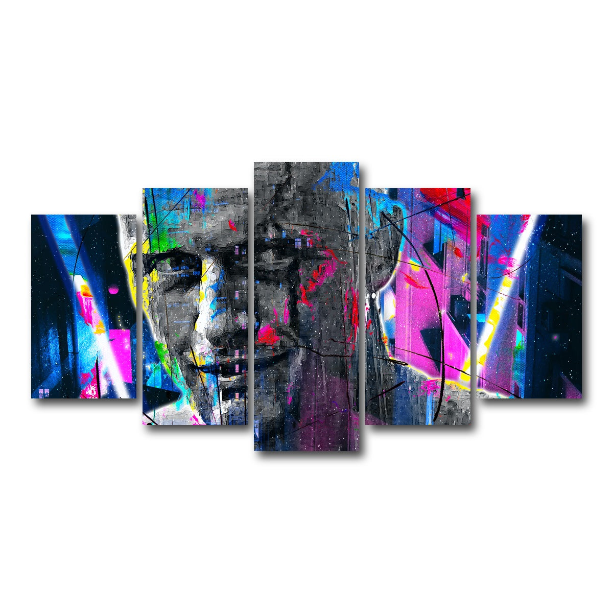 AUTO-MOCKUP WHITE | Blade Runner | 5 Piece | Gallery Wrap Canvas | group=5_normal