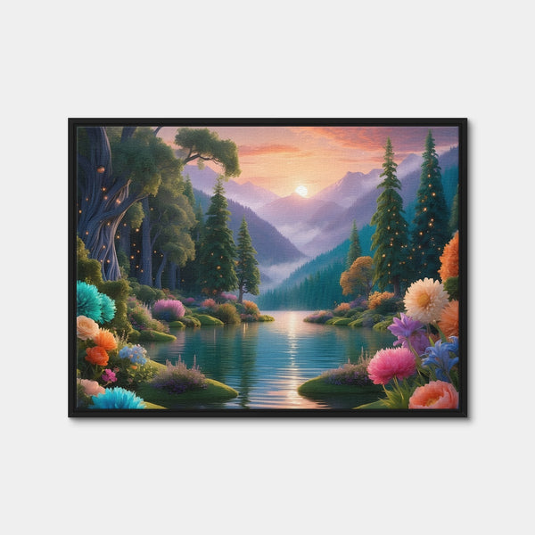 Blooming Meadow Wall Art — Framed Canvas Format preview