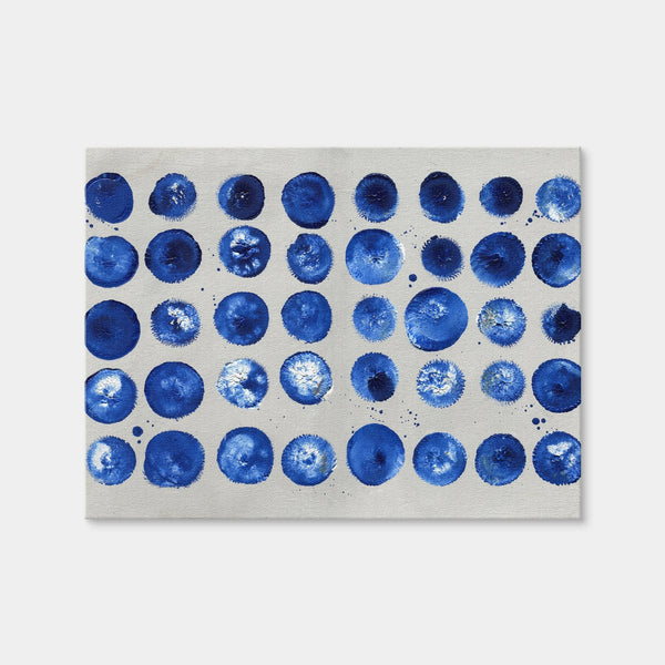 Blue Circles Wall Art — Canvas Wrap Format preview
