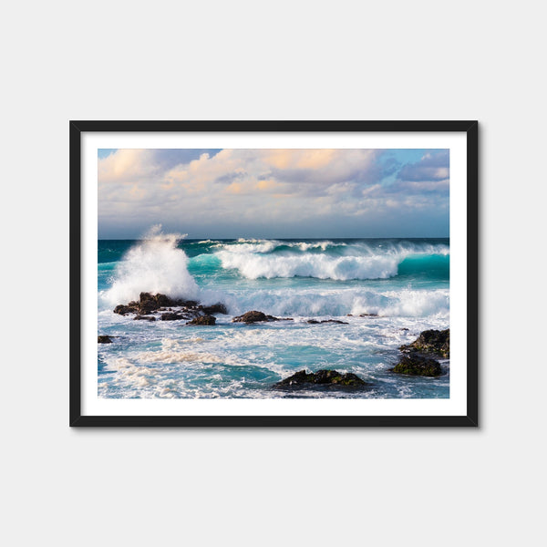 Blue Crash Wall Art — Framed Print Format preview