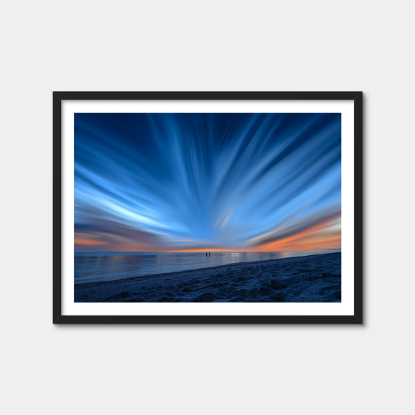 Blue Explosion Wall Art — Framed Print Format preview