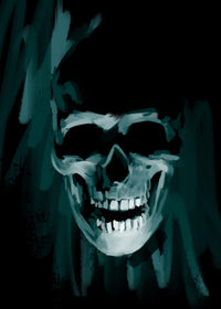 Blue Skull Wall Art