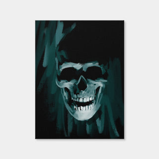 AUTO-MOCKUP WHITE | Blue Skull | 1 Piece | Gallery Wrap Canvas | group=3x4