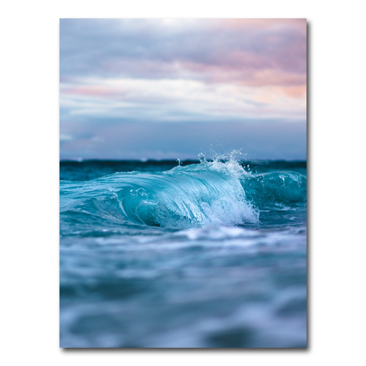 AUTO-MOCKUP WHITE | Blue Waves | 1 Piece | Gallery Wrap Canvas | group=3x4
