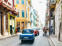 Blue car in Cuba Wall Art