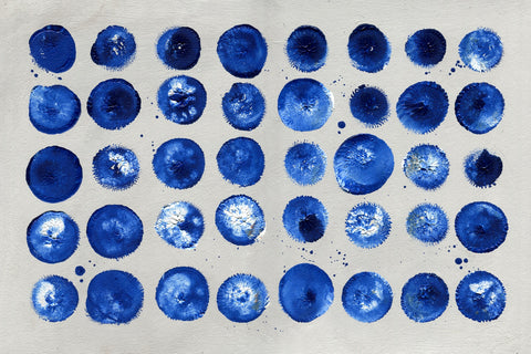 Blue circles Wall Art
