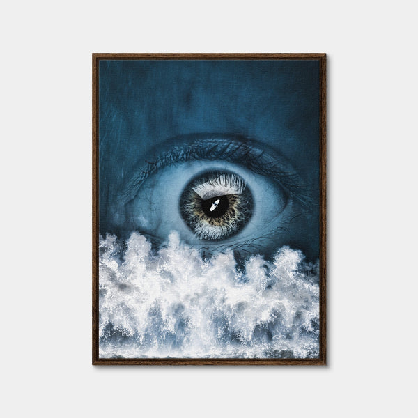 Blue Eye Wall Art — Framed Canvas Format preview