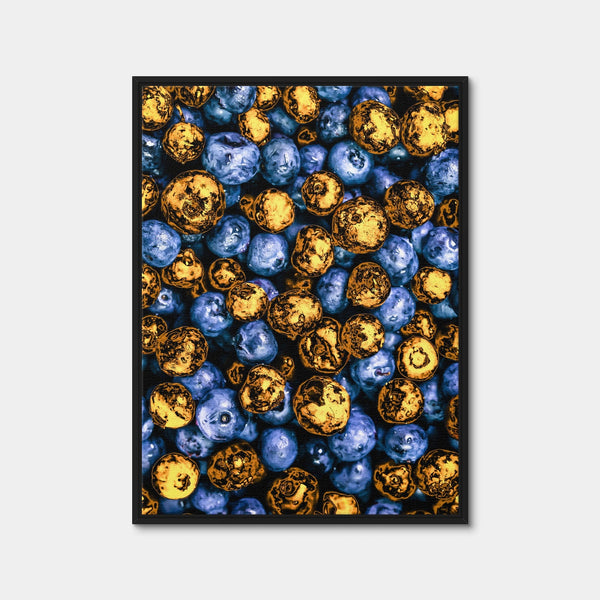 Blueberries Wall Art — Framed Canvas Format preview