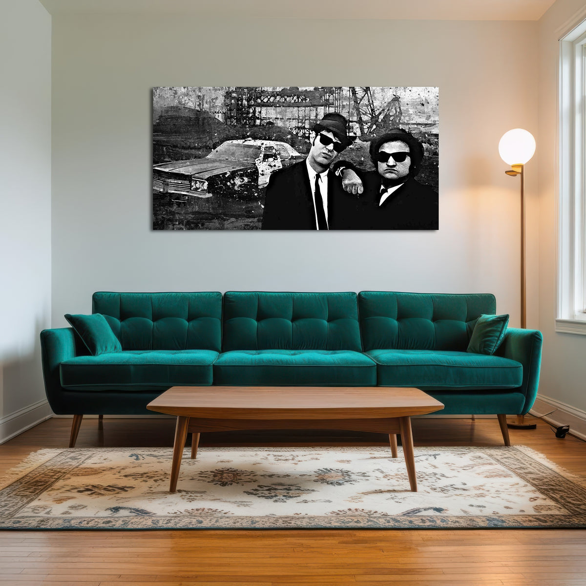 AUTO-MOCKUP ROOM | Blues Brothers grayscale