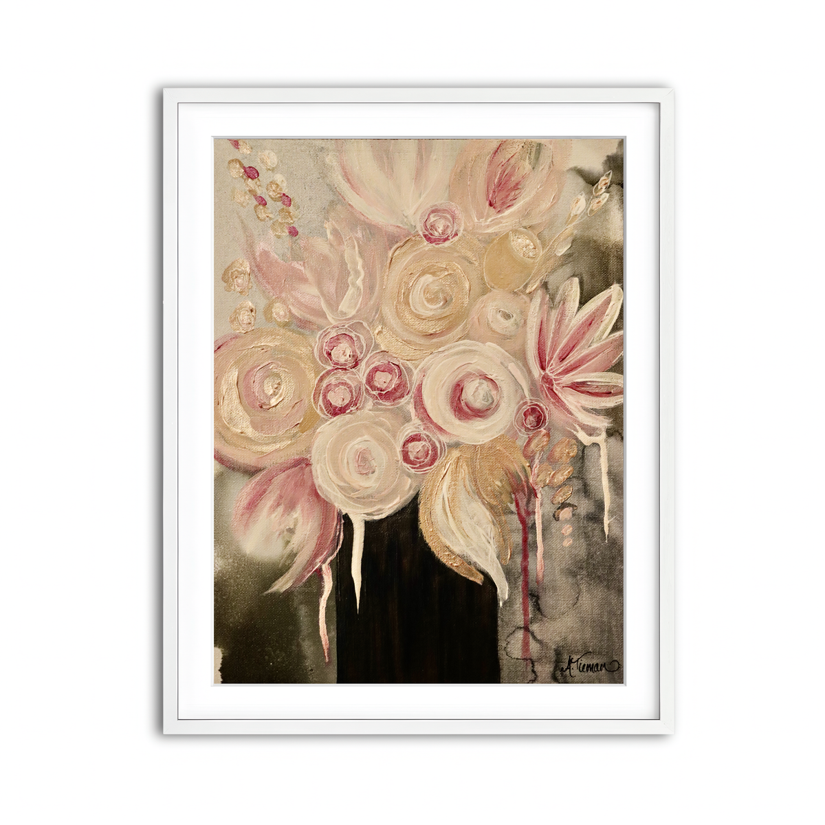 Framed Print 3x4 White